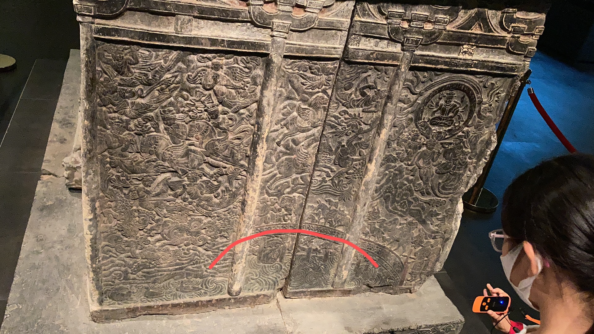 史君墓石椁部分浮雕