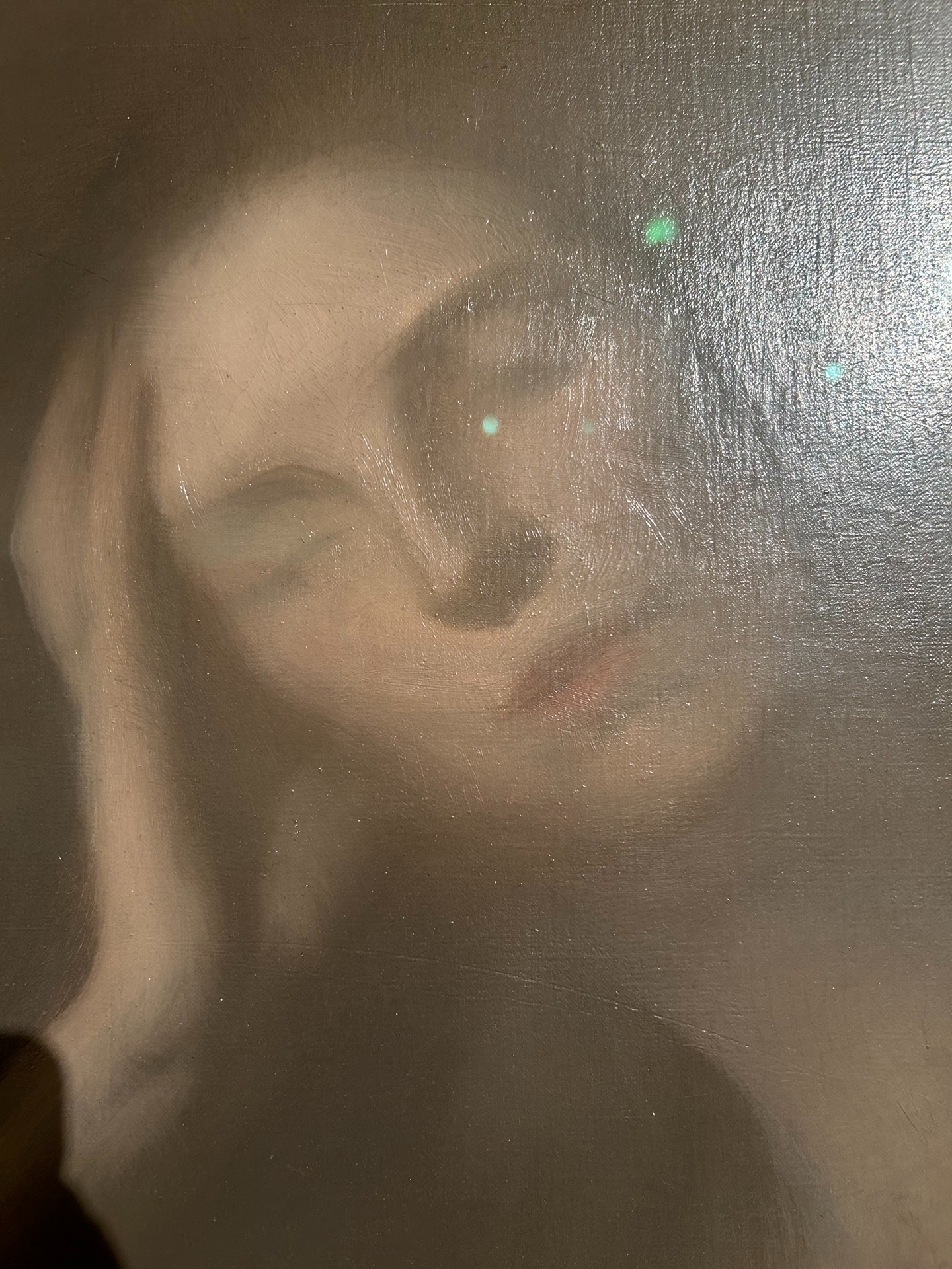 《倚桌的女人》（约 1893）