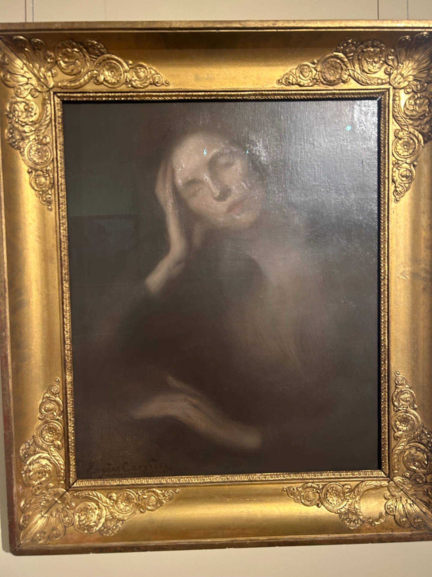 《倚桌的女人》（约 1893）