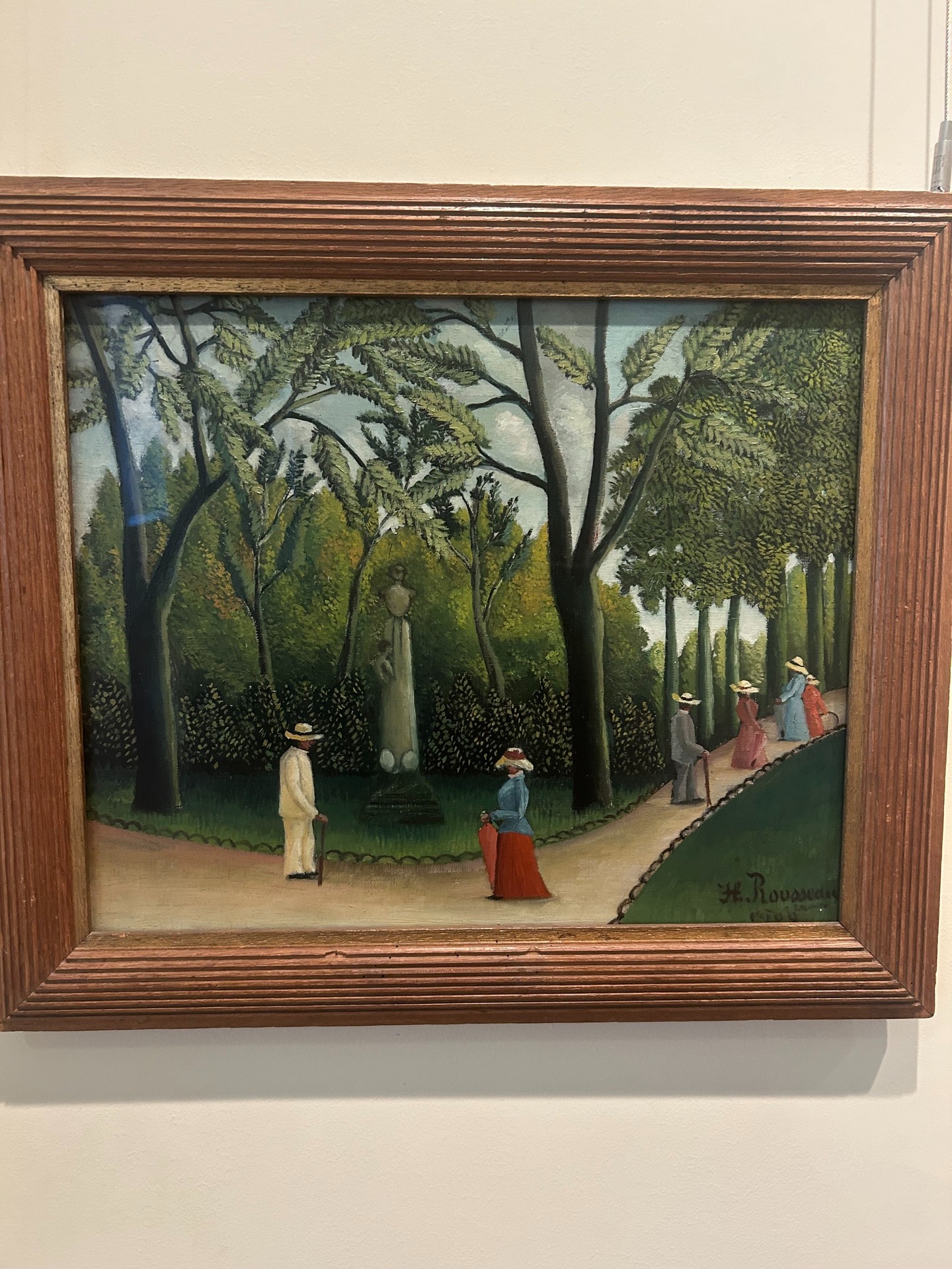 亨利·卢梭《卢森堡花园·肖邦纪念碑》（1909）